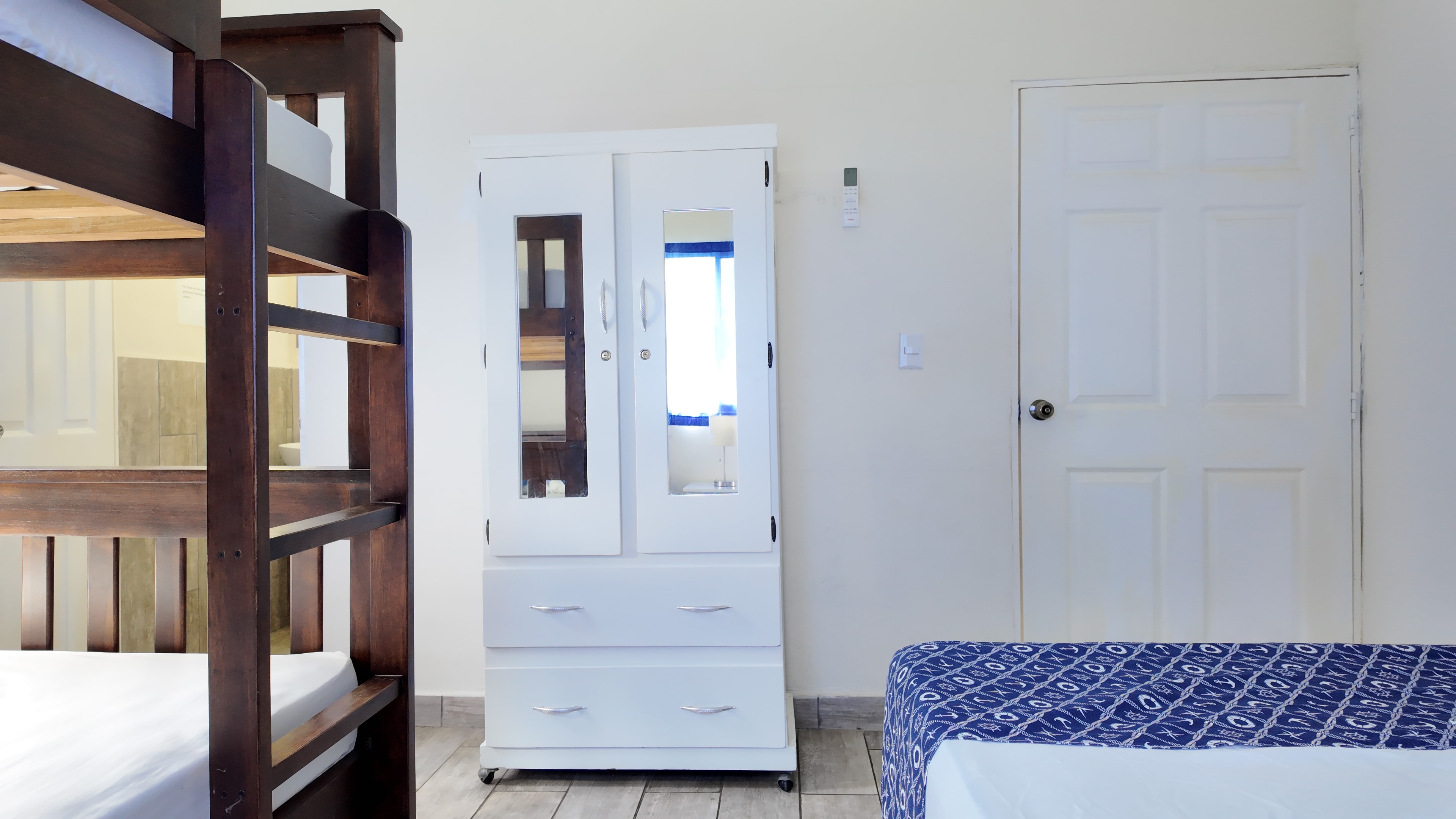 Bedroom 2 with wardrobe and bunk beds